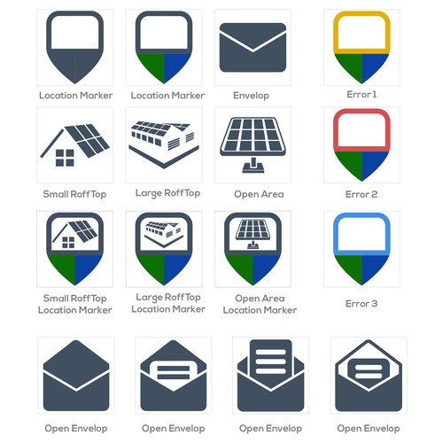 Icon design for corporate backend-application