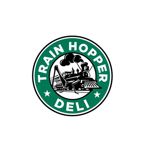  Logo for fun urban deli concept - boxcar theme