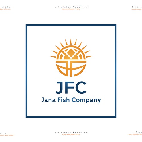 JFC – Jana Fish Company Seafood Brand Logo Design