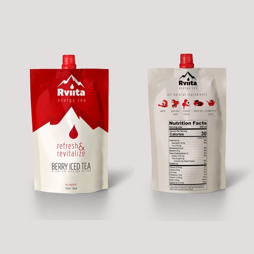 Energy Tea Pouch Design