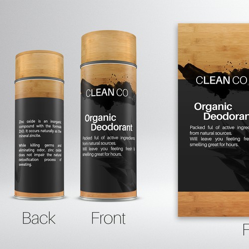Unisex Natural Deodorant Package Design