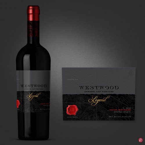 Wine label design