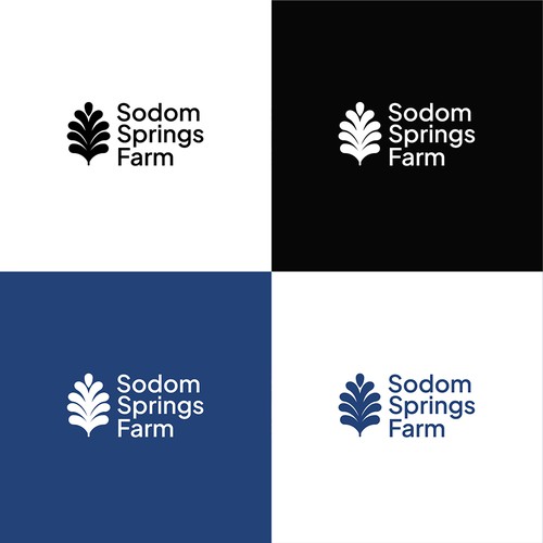 Logo concept for sodom springs farm