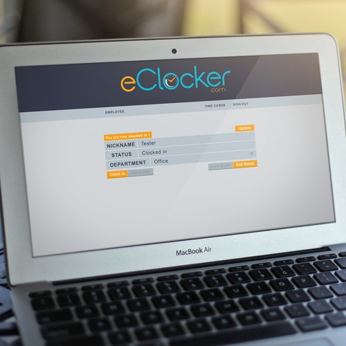 eClocker - Website preview