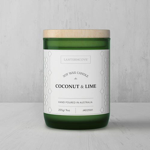 Label design with a hint of Art Deco