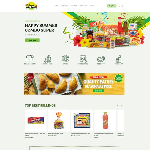 Retail and Market Food for Square Online Store