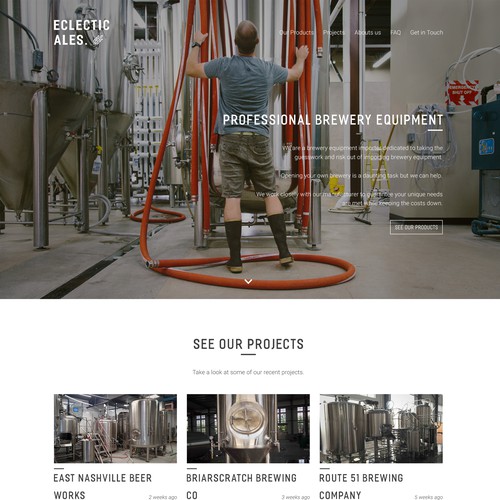 Eclectic Ales Website Concept