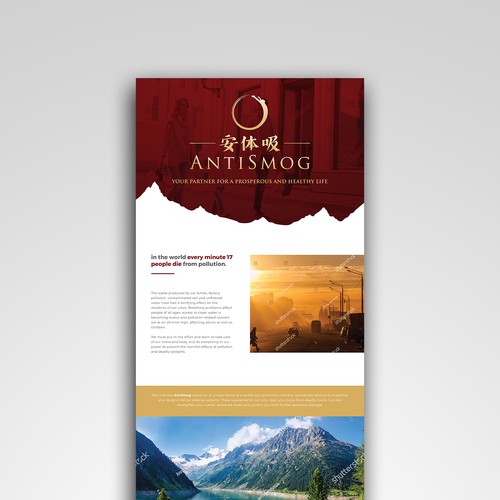 Web brochure for AntiSmog