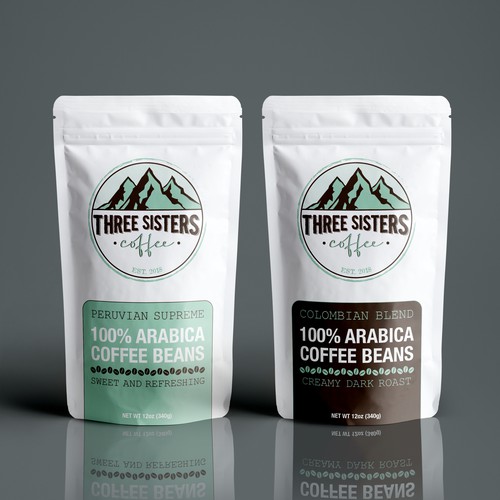 Three Sisters Coffee Packaging