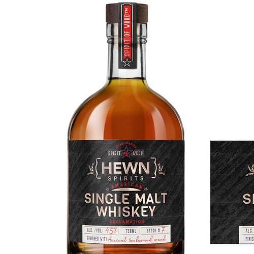 Whiskey Label Design for Craft Distillery