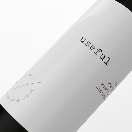 Minimalistic wine label