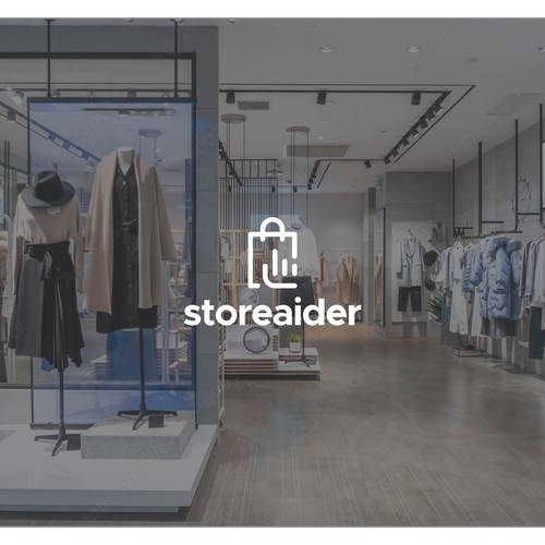 a logo concept for brand - storeaider