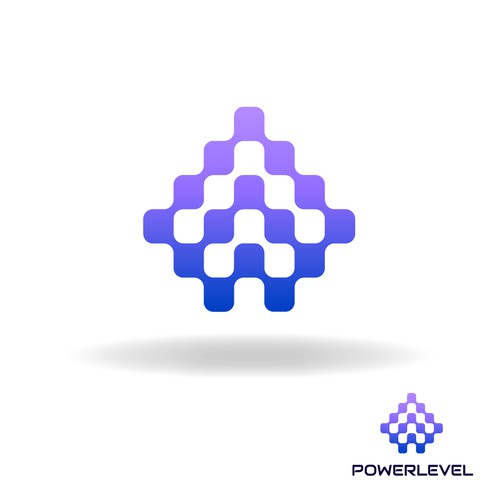Arrow up Logo Design for PowerLevel
