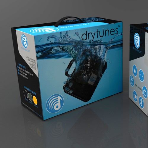Packaging design for Waterproof Bluetooth Speaker System!