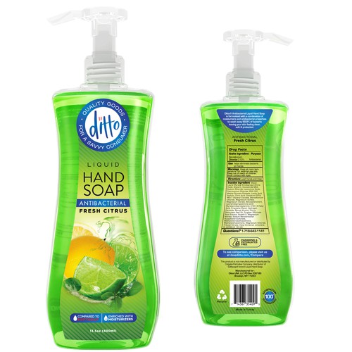 3D Bottle and Label design