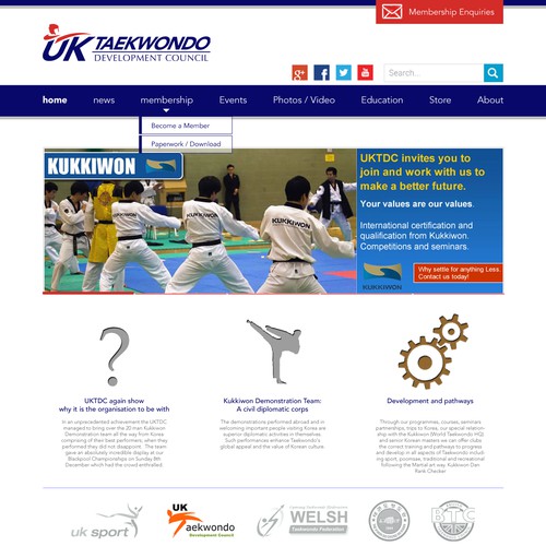 Clean/fresh design for martial art/sport organisation **GUARANTEED**