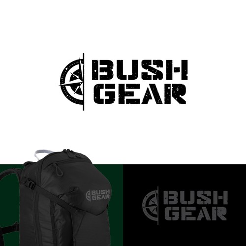 BUSH GEAR logo for adventure brand