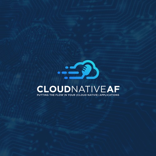 cloun native podcast logo concept