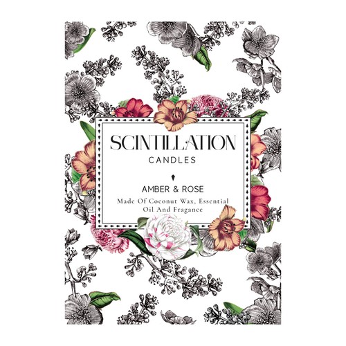 Beautiful Floral label.