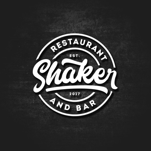 Logo design for Shaker Restaurant and Bar.