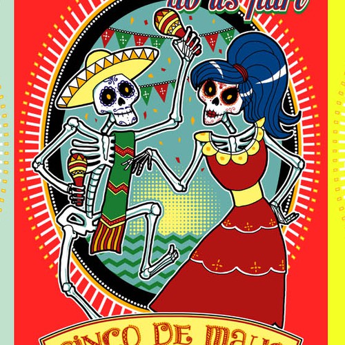 Mexican Skeleton couple - Day of the Dead