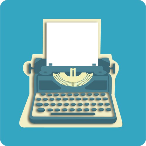 Illustration vectorielle - Machine à écrire