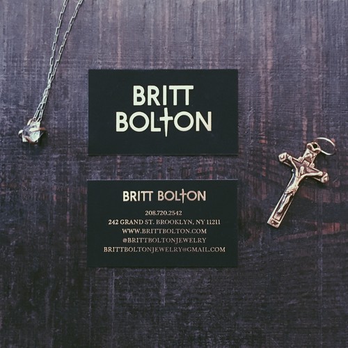 Bold Logo for Britt Bolton, jewelry designer