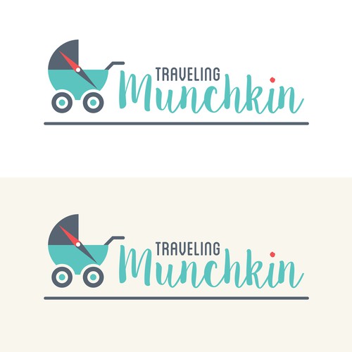 Traveling Munchkin Logo Design