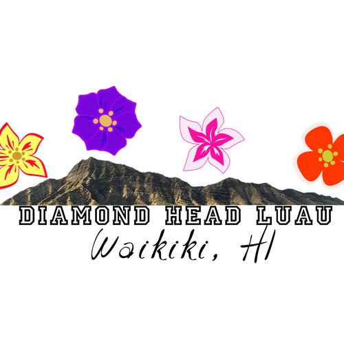 Diamond Head Luau magnet design (simple)