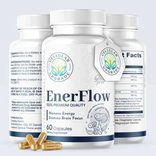 supplement label design and packaigng