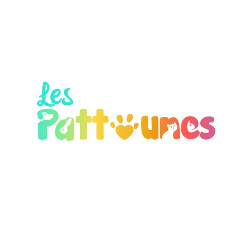 Les Pattounes - Pet Logo