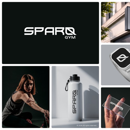 Sparq Gym Logo Design