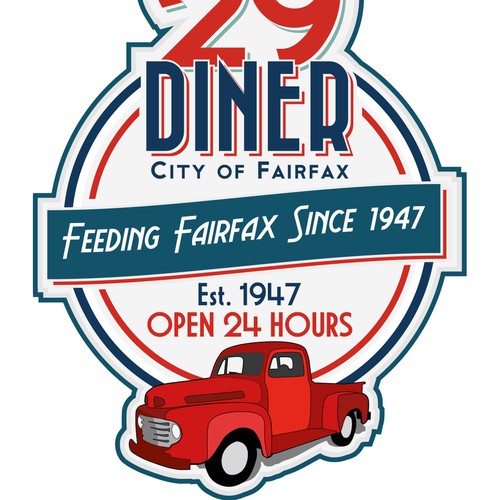 Virginia Historical Landmark - The 29 Diner Since 1947