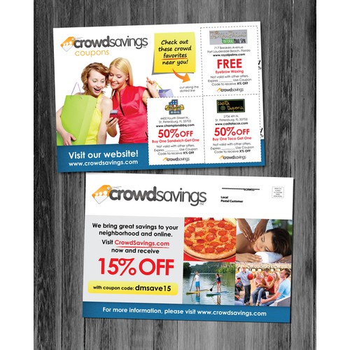 CrowdSavings.com needs a new postcard or flyer