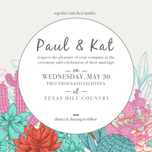 P&K Wedding Invitation