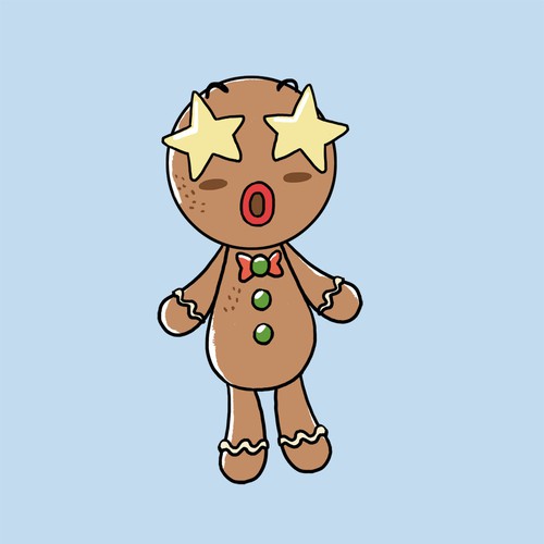 Gingerbread man character design