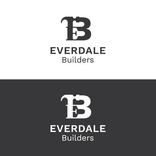 Logotype design concept for Everdale Builders.