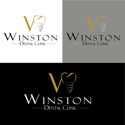 concept logo pour "winston dental clinic" 