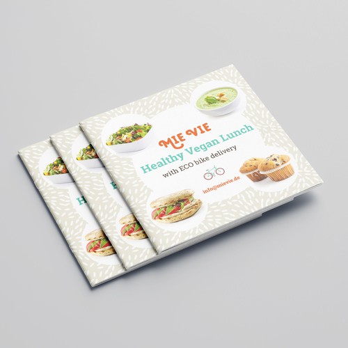 Vegan lunch brochure concept