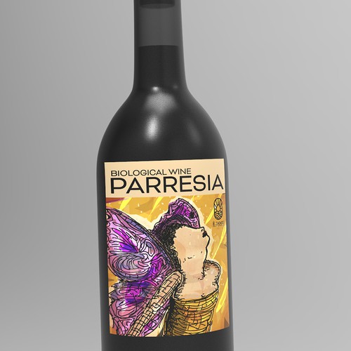 Parresia wine label