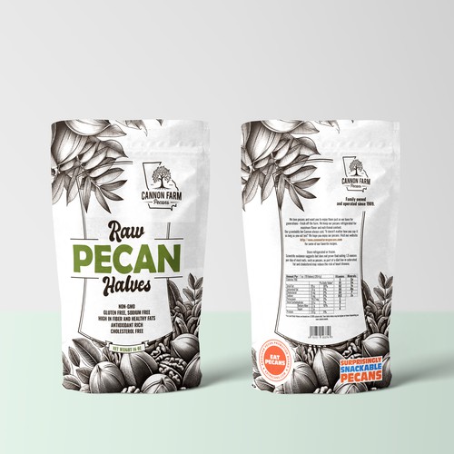 Pecan nuts package design