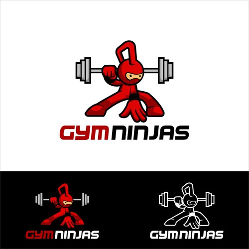 create fun youthful exciting logo Gymninjas