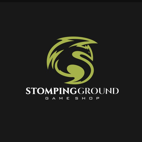 an Original Dragon logo for Stomping Ground