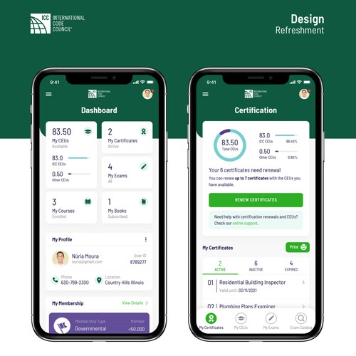 Redesign iOS app for ICC