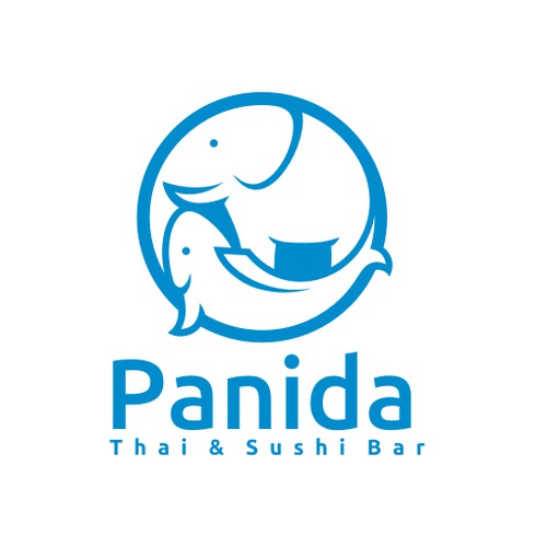 Create a logo for Thai & Sushi Cafe.