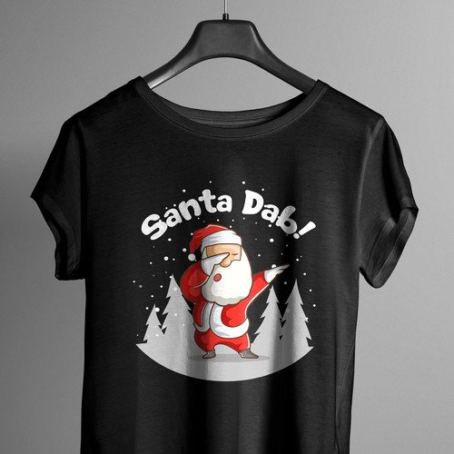Dabbing Santa- Tshirt Design