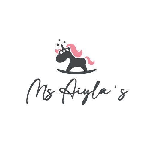 Modern but cute baby clothing store logo