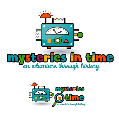 bold and cute logo for adventure childrens book