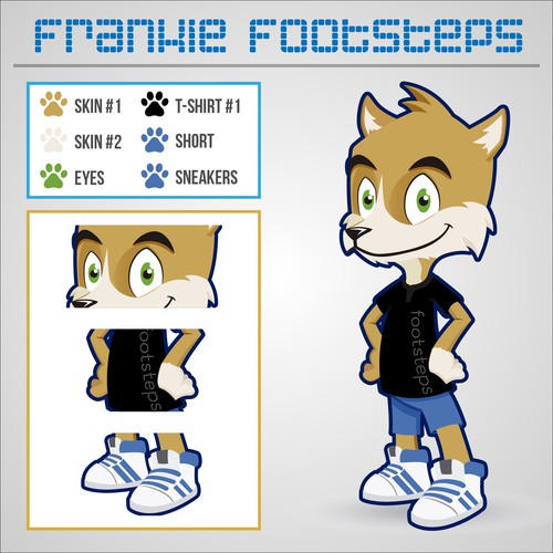 Character Design "Frankie Footsteps"