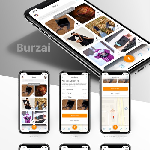 Product mobile app design